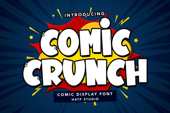 Comic Crunch: A Bold and Thick Display Font for Creative Makers