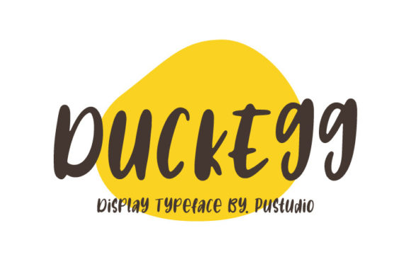Discover Duck Egg: A Charming Display Font for Creative Projects