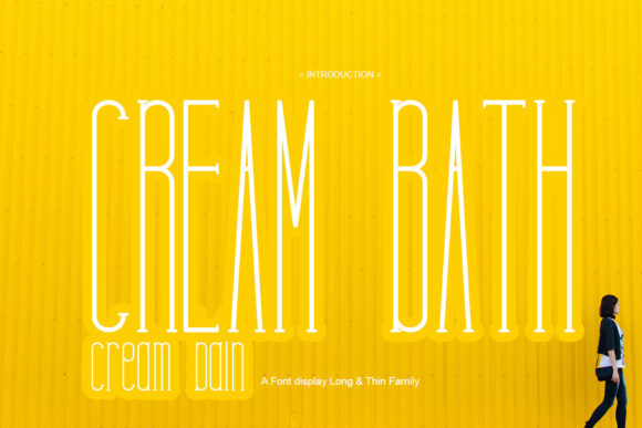 Enhance Your Brand with Cream Bath Display Font