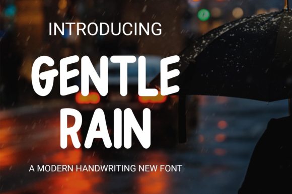 Enhance Your Web Design with Gentle Rain Font