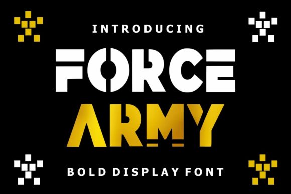Force Army: A Bold and Dynamic Display Font for Editorial Design