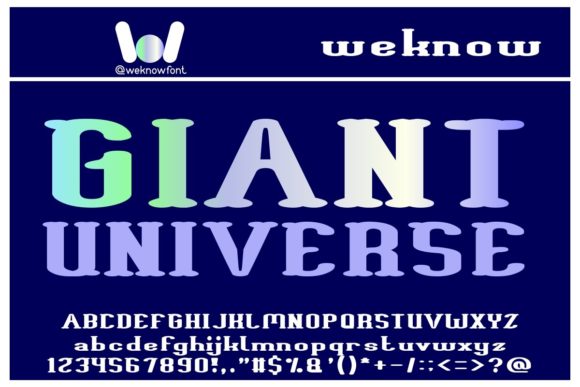 Giant Universe: A Futuristic Display Font for Editorial Impact