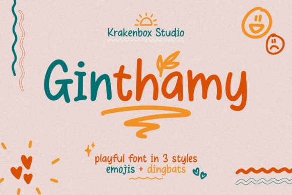 Ginthamy: A Playful Display Font for Creative Web Design
