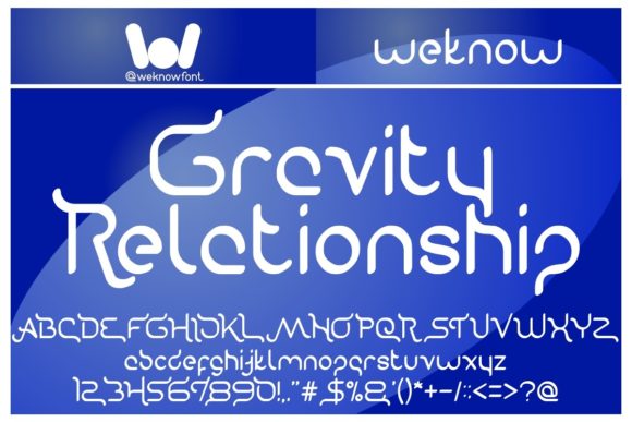 Gravity Relationship: A Versatile Font for Creative Branding