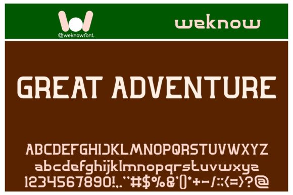 Great Adventure: A Retro Display Font for Editorial Charm