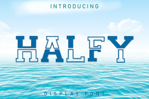 Halfy: A Modern and Whimsical Display Font for Web Design