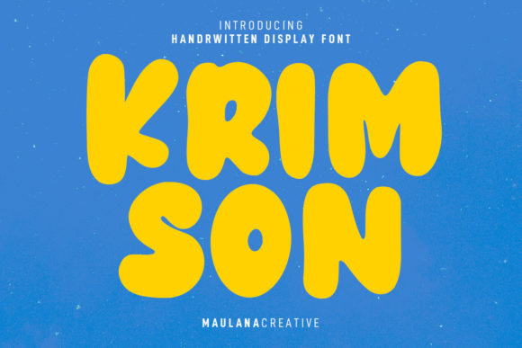 Krimson: The Bouncy Display Font for Campaigns That Need a Cute Punch