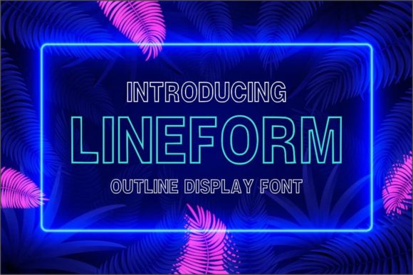 Lineform: A Bold Vertical Display Font for Editorial Impact