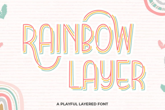 Rainbow Layer: A Playful Font for Editorial Design