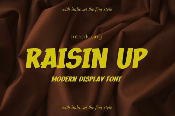 Raisin Up: A Versatile Display Font for Crafters and Creators