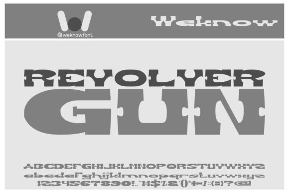 Revolver Gun: A Bold Display Font for Memorable Branding