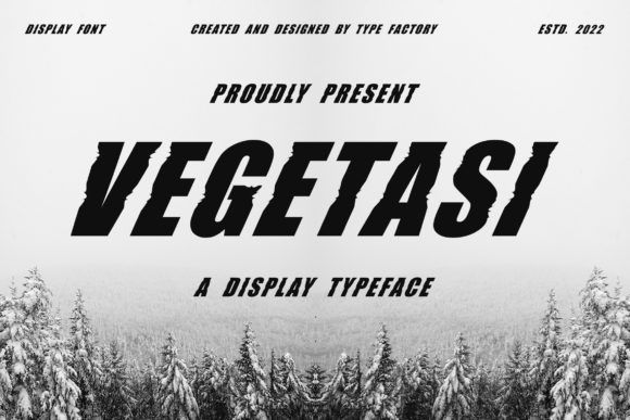 Vegetasi: A Display Font for Polished Branding