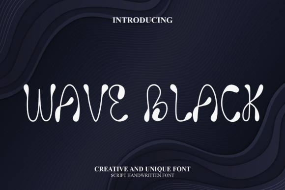 Wave Black: A Stylish Display Font for Crafters and Creators