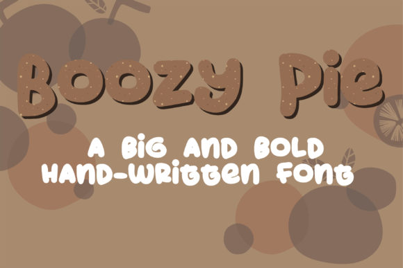 ZP Boozy Pie: A Chubby Display Font for Editorial Design